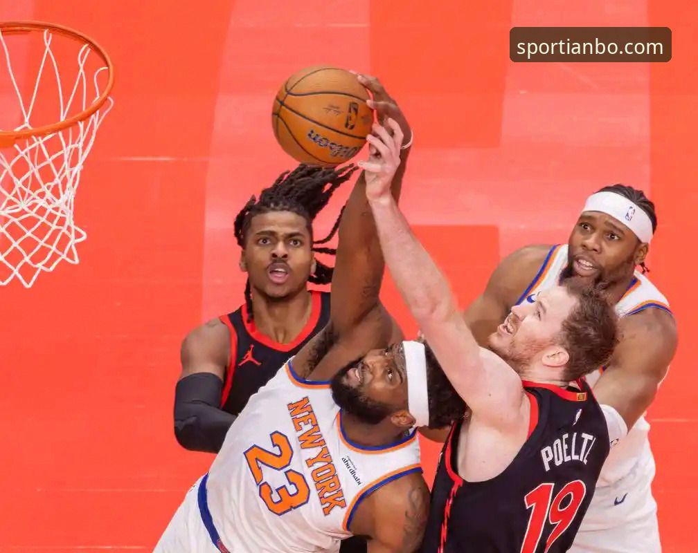 NBA季后赛最新动态：尼克斯140-89狂胜老鹰，创队史得分纪录强势晋级